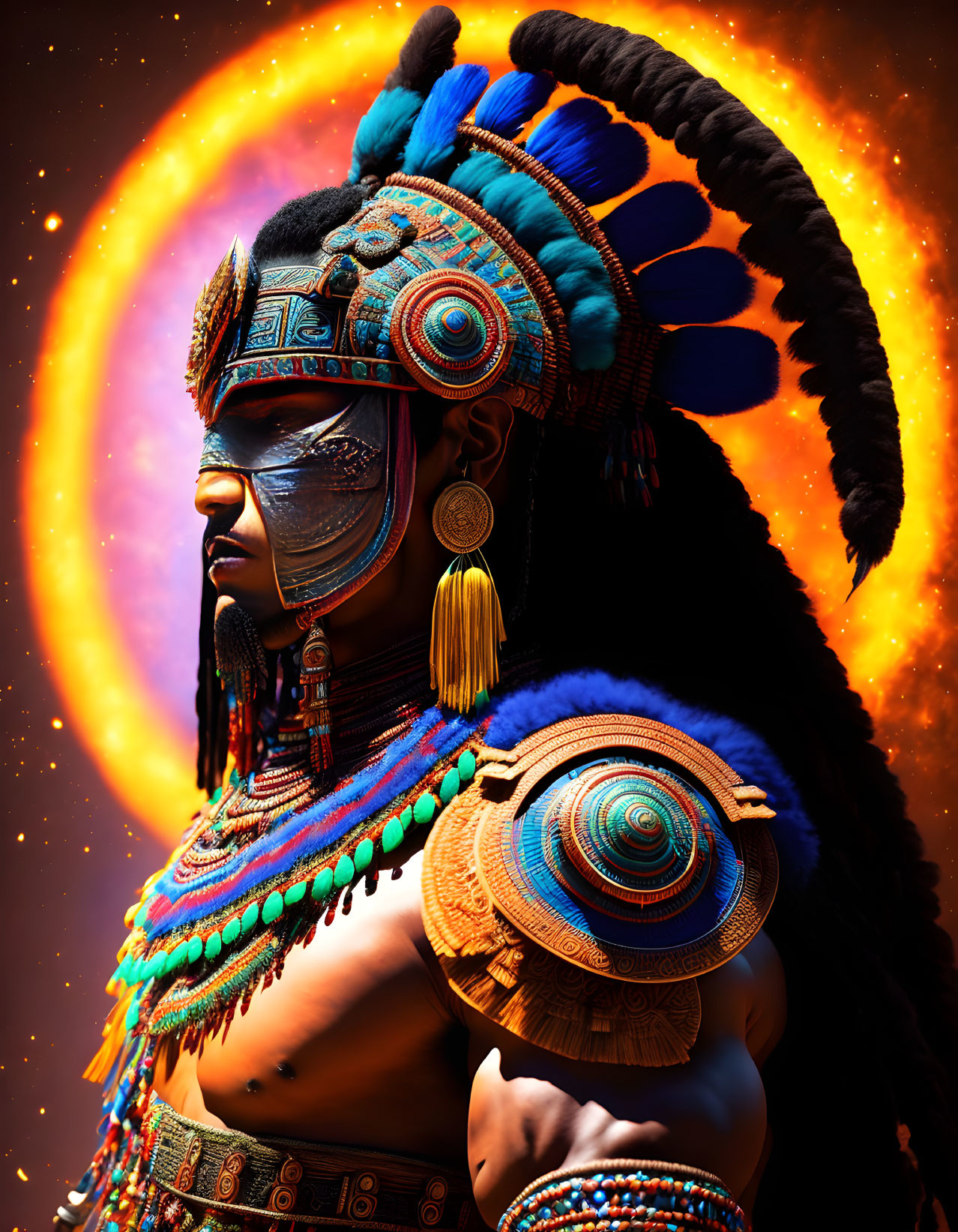 Mayan warrior 
