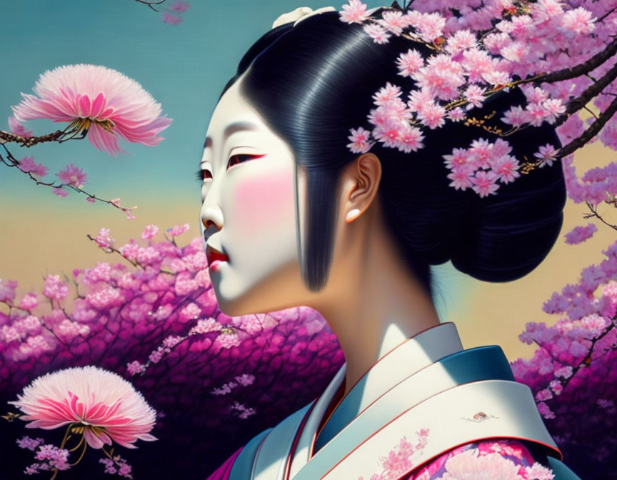 Blooming Serenity Geisha