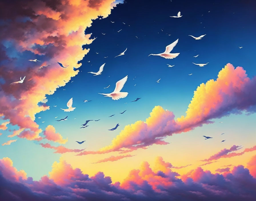 Graceful Soar: The Enchanting Flight of Birds