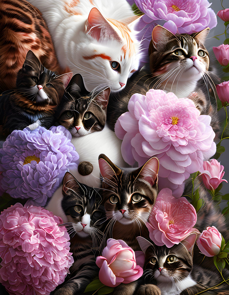 Cat flowers