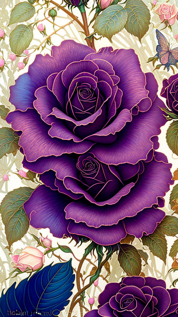 Purple Rain Makes Purple Roses