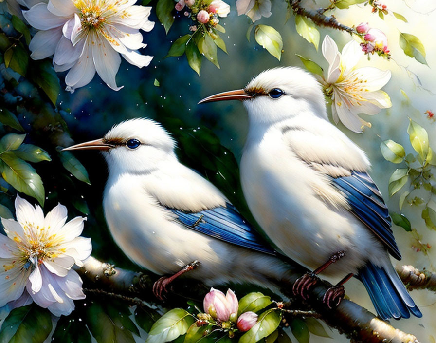 White and Bright Birds