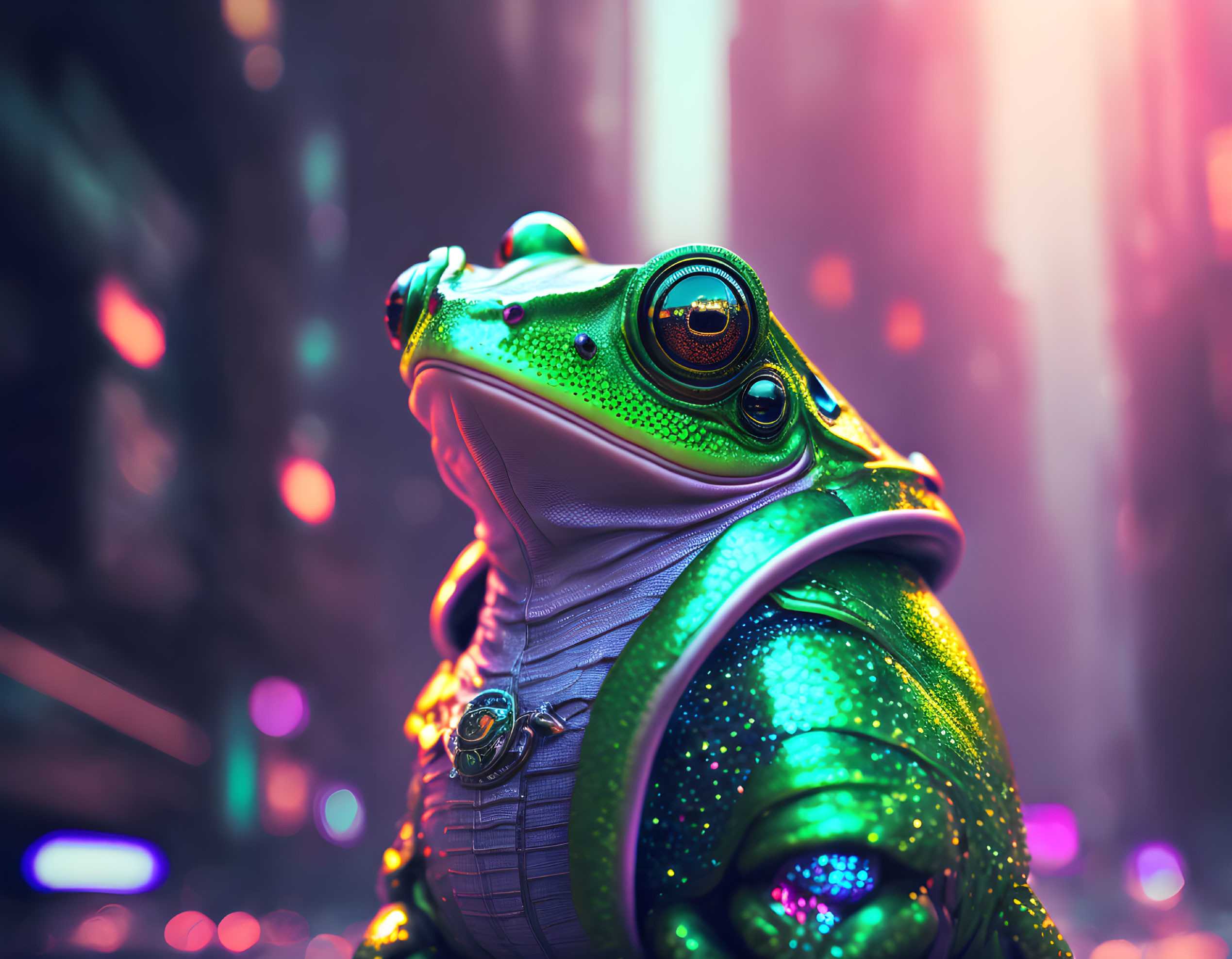 Cyberpunk Frog