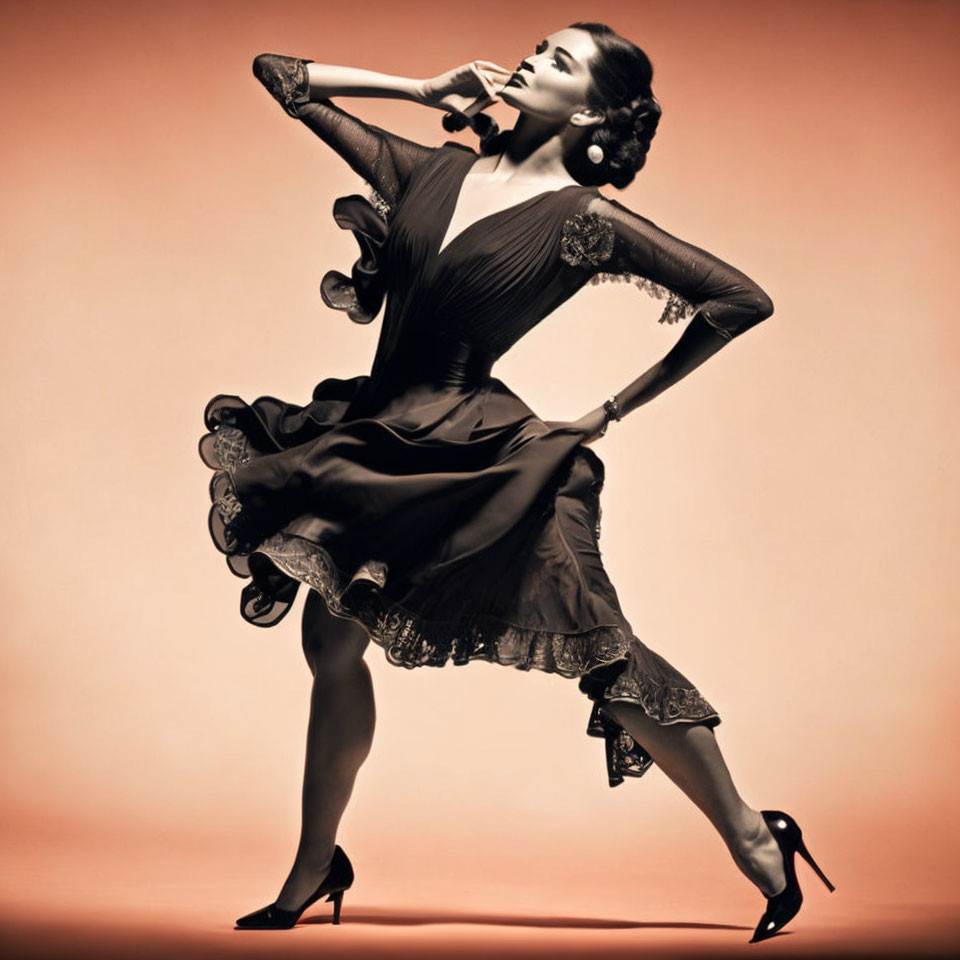 Vintage - Flamenco - beautiful woman