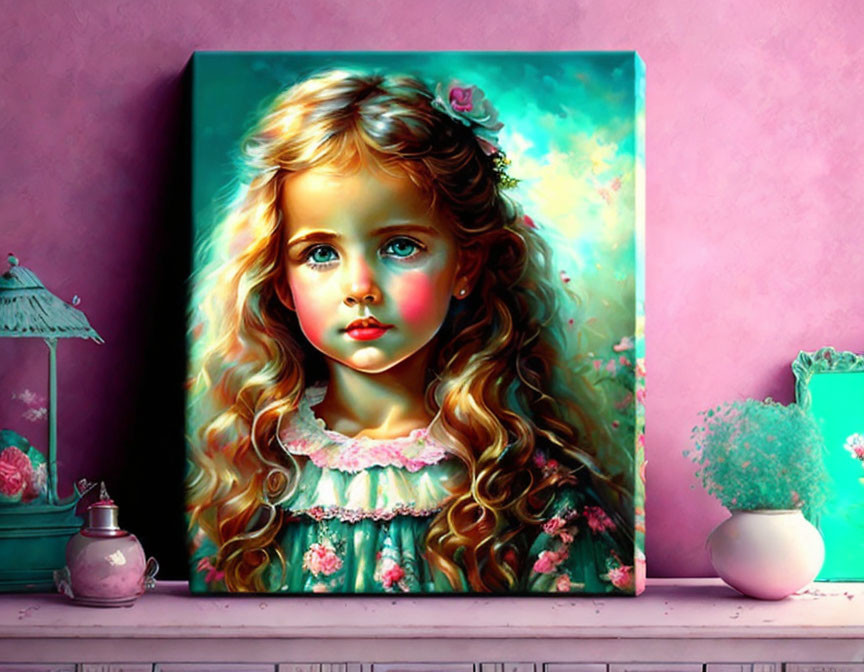 Shabby chic - portrait of a child
