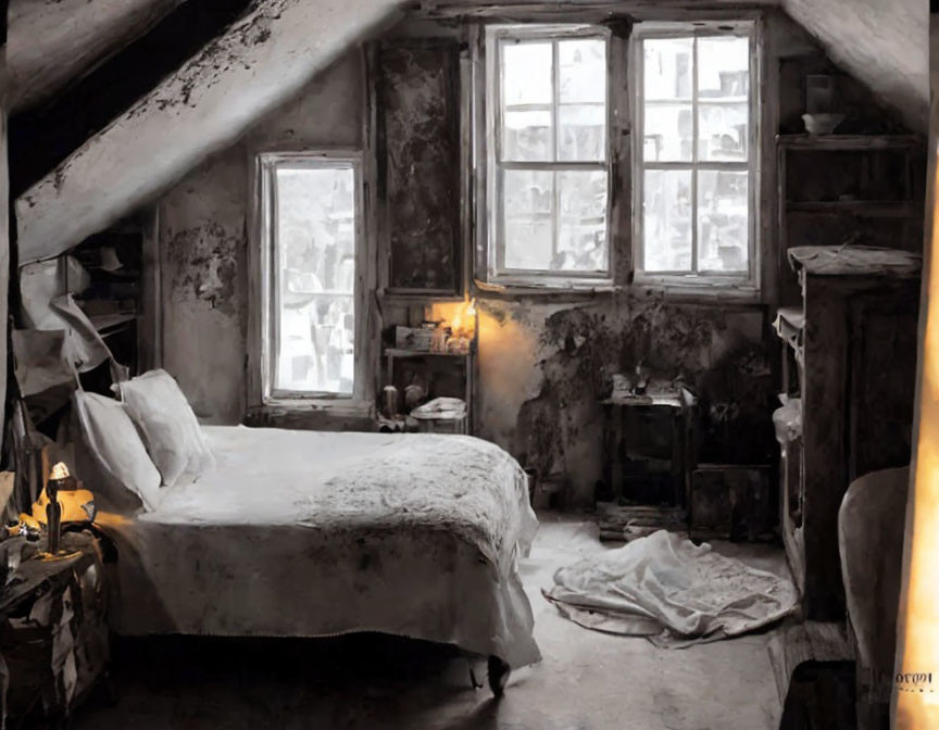 Vintage shabby chic - attic room