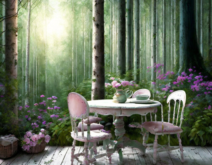 Vintage shabby chic - Forest