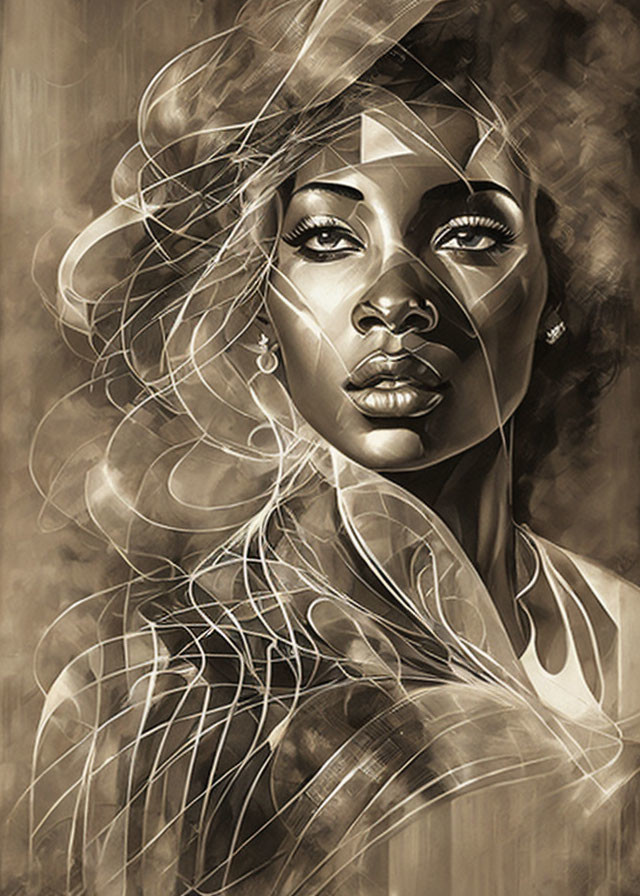 Sketches and portraits - Abstract beauty  
