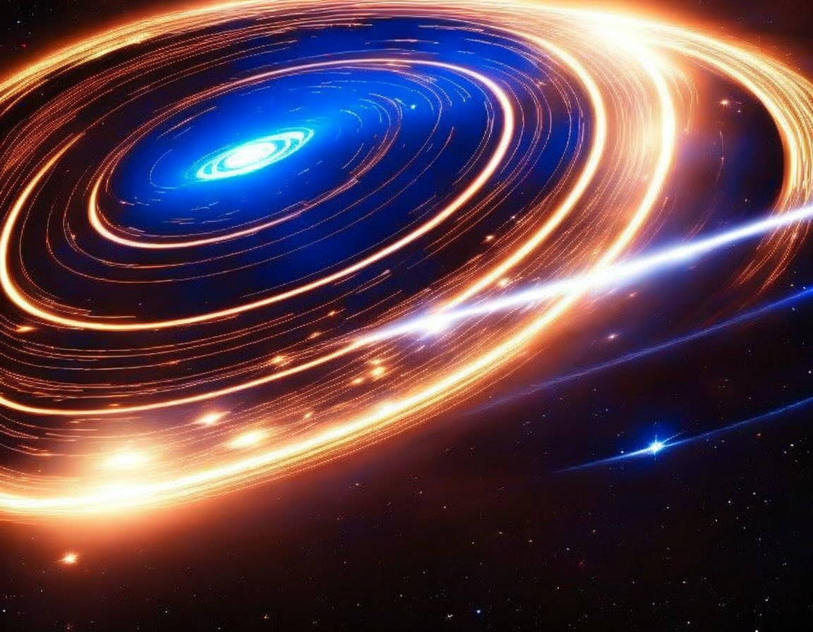 Electromagnetic field around a massive nova