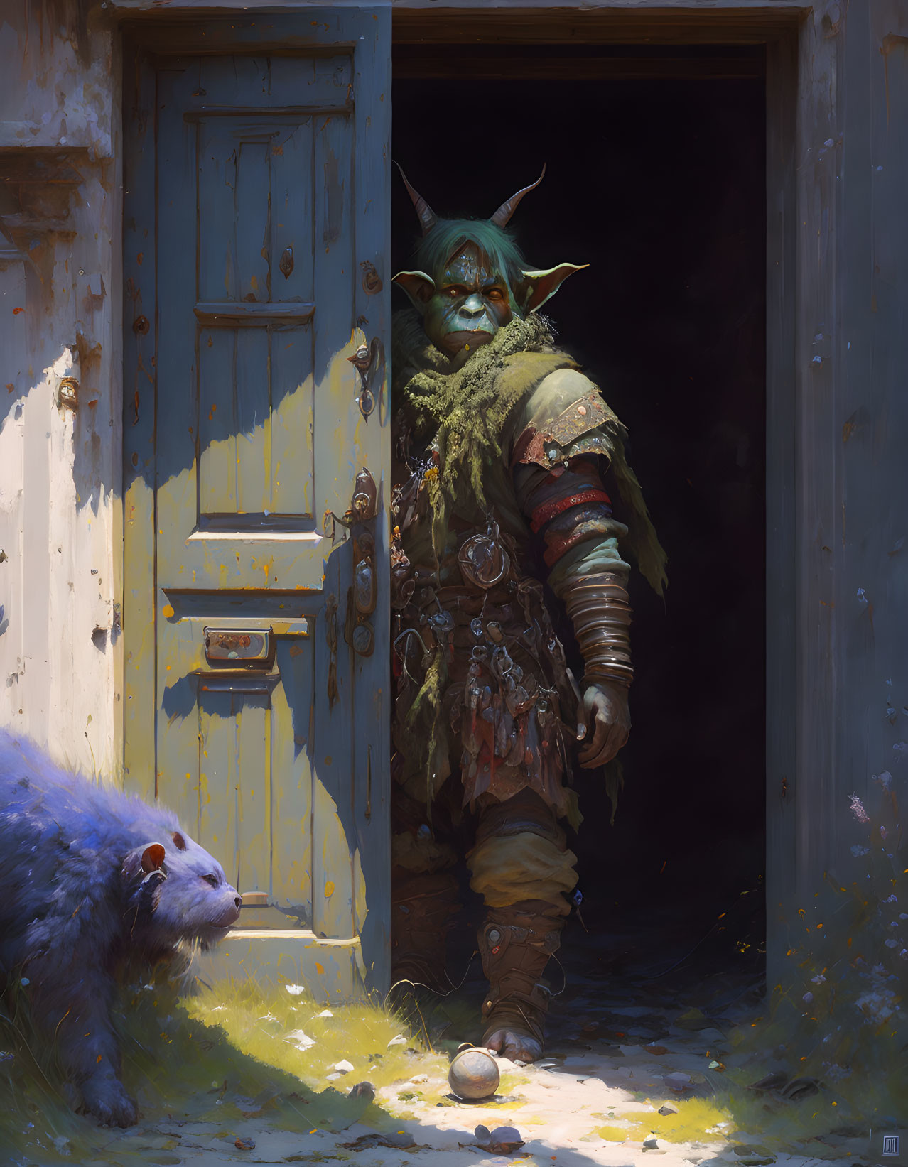 Orcs suddenly knocked on the door in silence