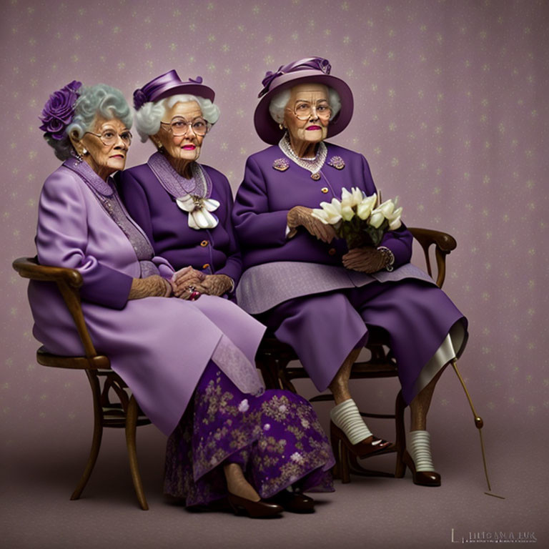 Old ladies are allowed to wear Lilac 