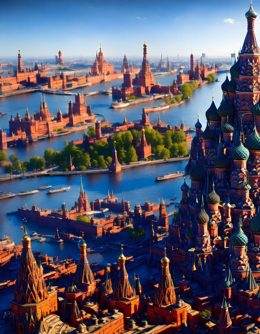 Moscow in 10k years according to the neural networ