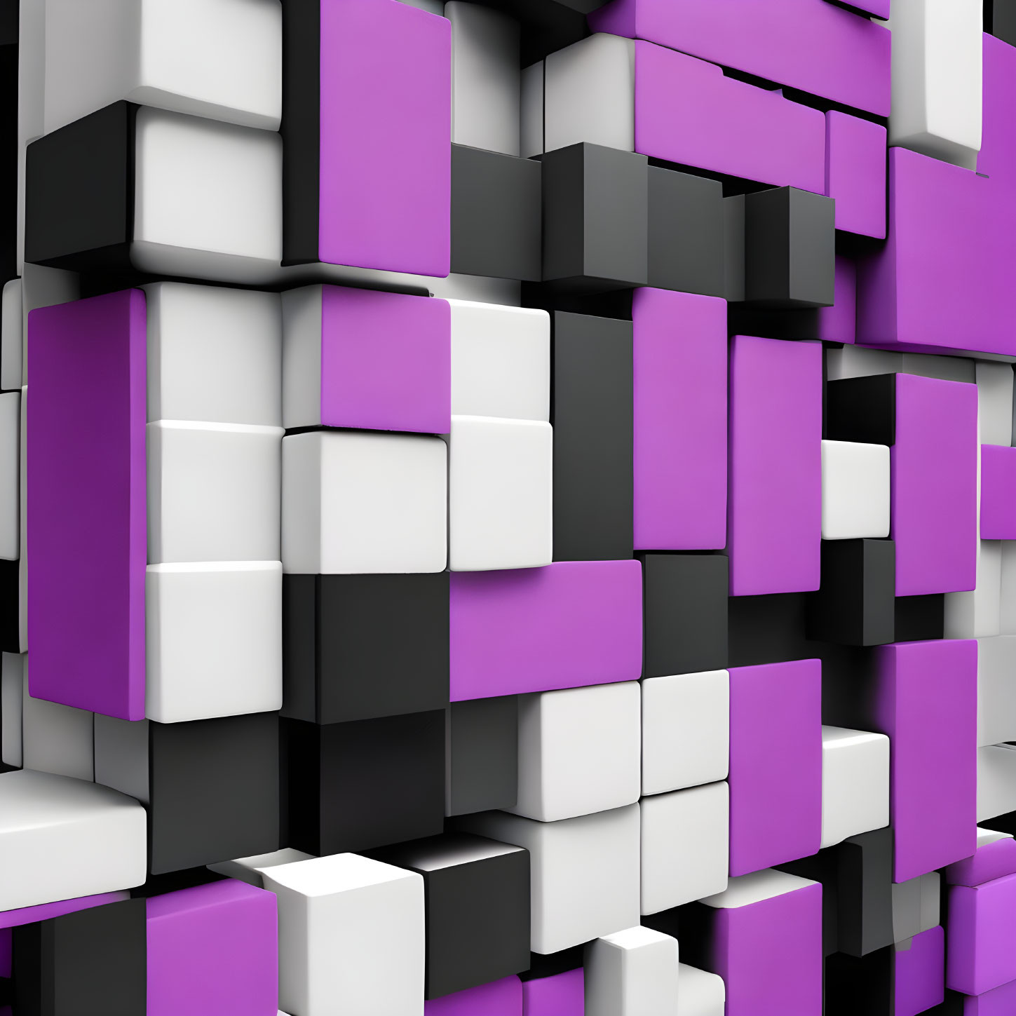 Purple cubes abstract 