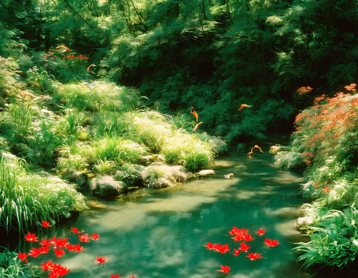 vivid flower stream