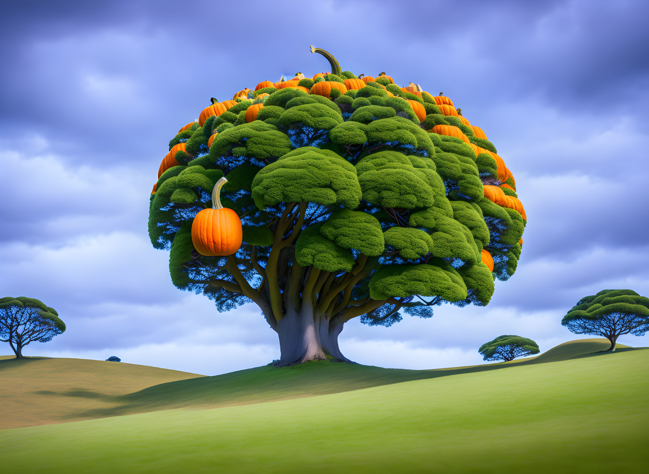 A pumpkin tree 