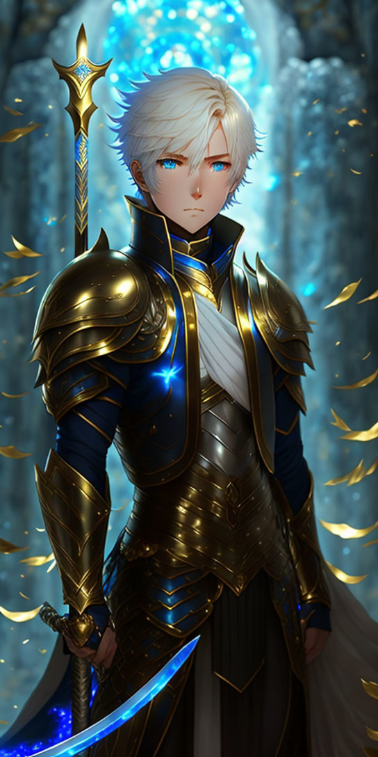 Golden armored knight 