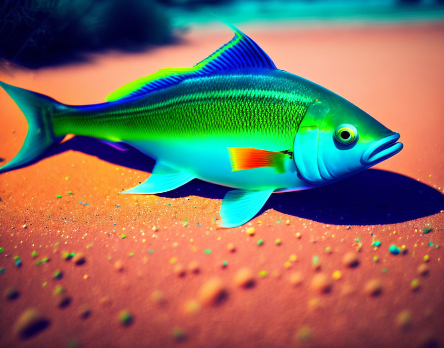 Colorful Tropical Fish Swimming in Ocean Habitat