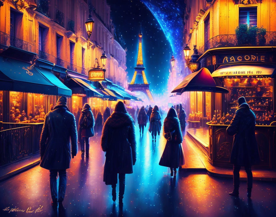 "City of Light: The Enchanting Nightscape of Paris