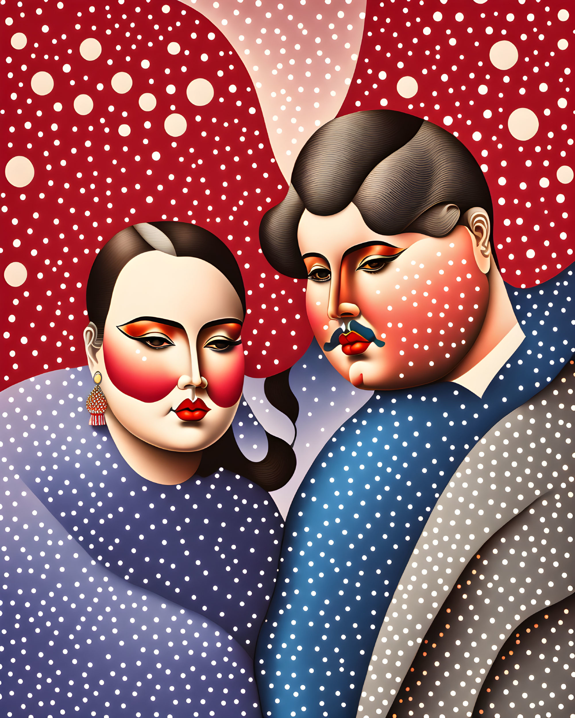 Couple in Dots