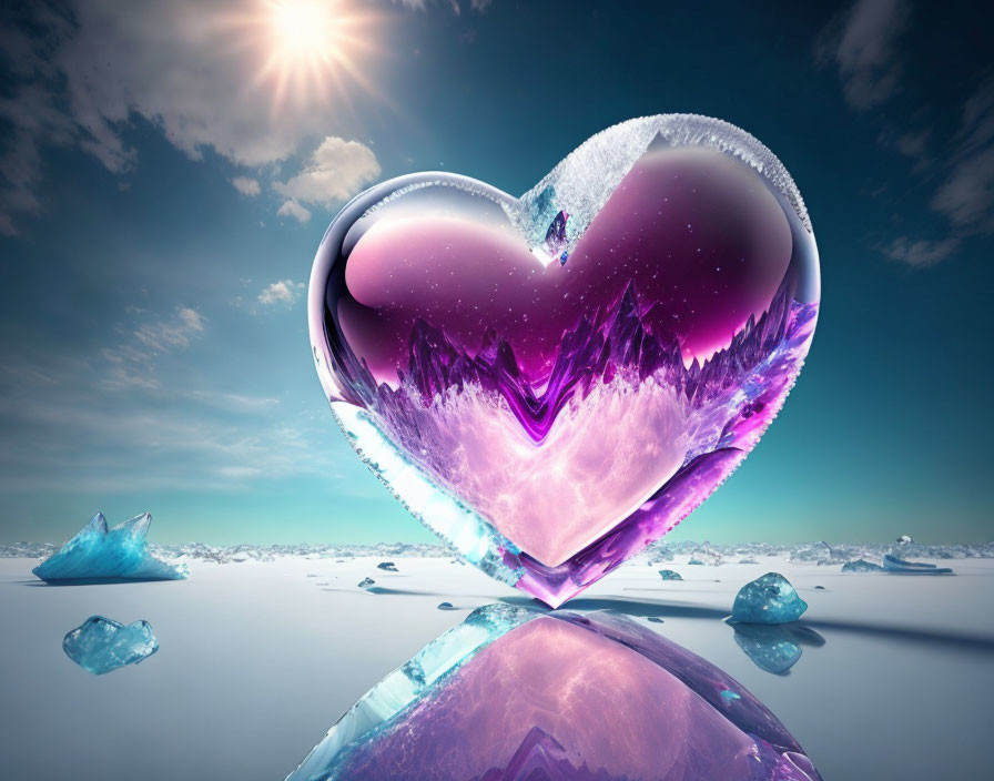 Ice heart of the world