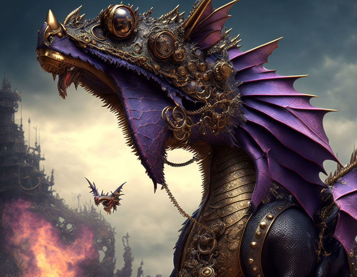 Steampunk dragon