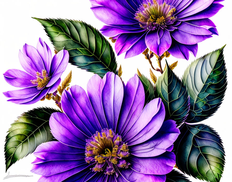 Purple Flower Landscape