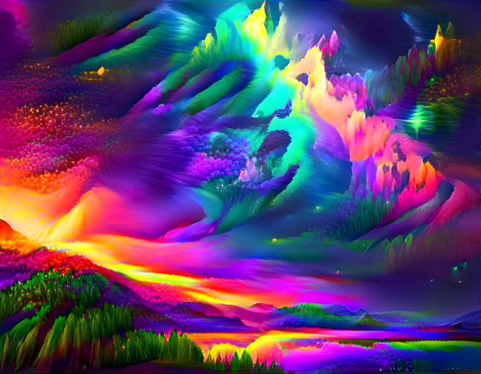 Colour Explosion Landscape