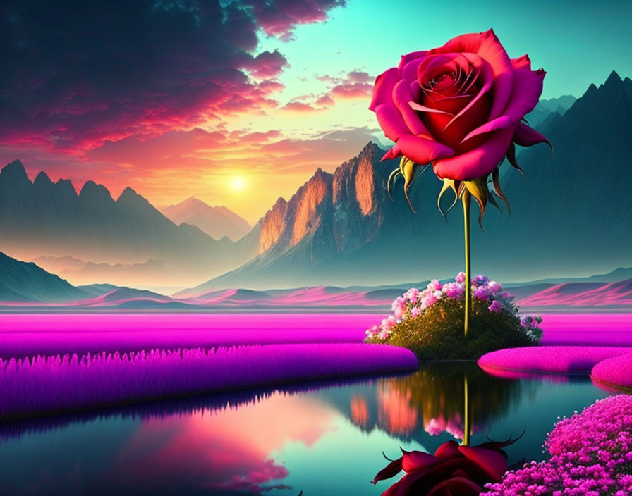 Rose landscape