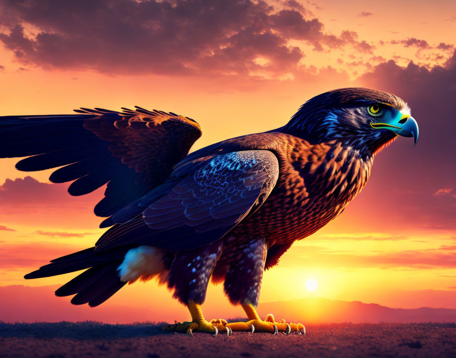 Sparrow-Hawk Golden Sky