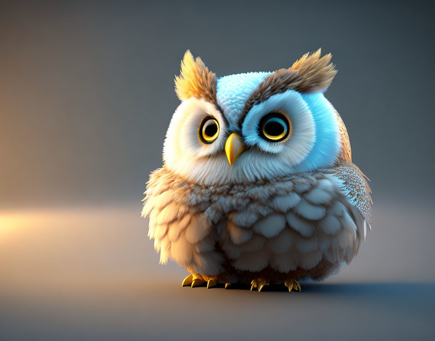 Fluffy owl