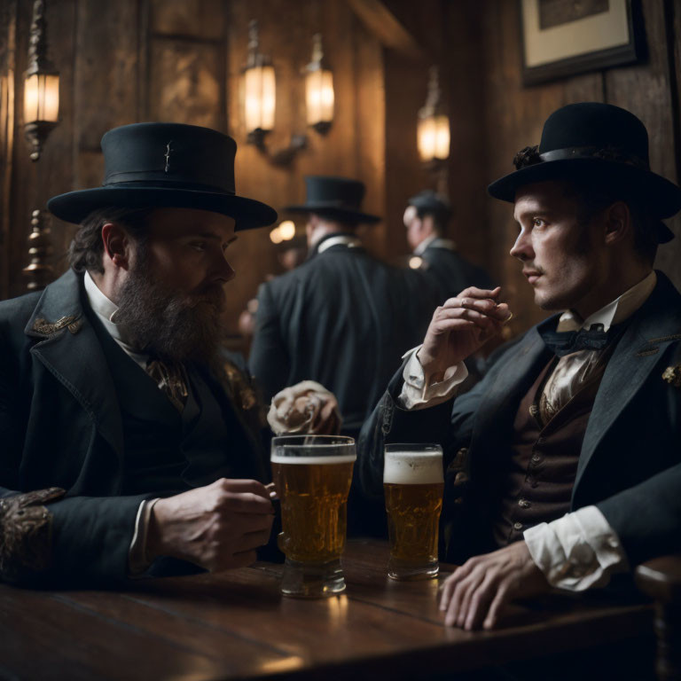 gentlemen on london pub 1900