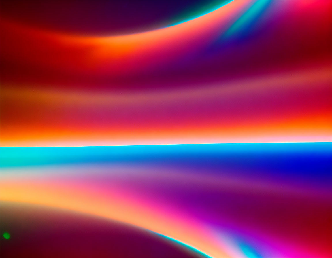 Colorful Abstract Art: Flowing Multicolored Light Bands