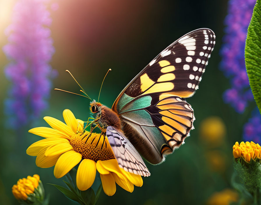 Sunflower butterfly