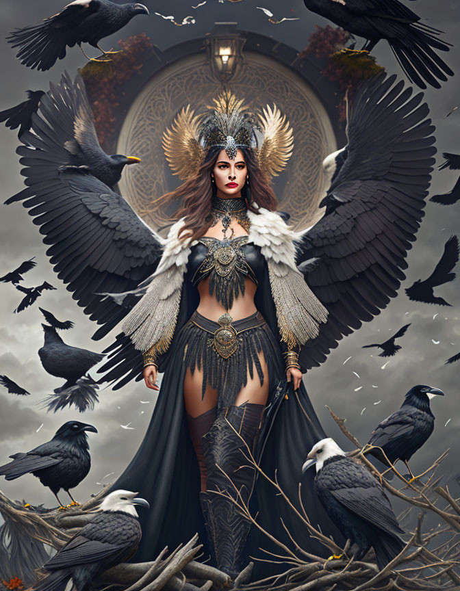 Raven goddess