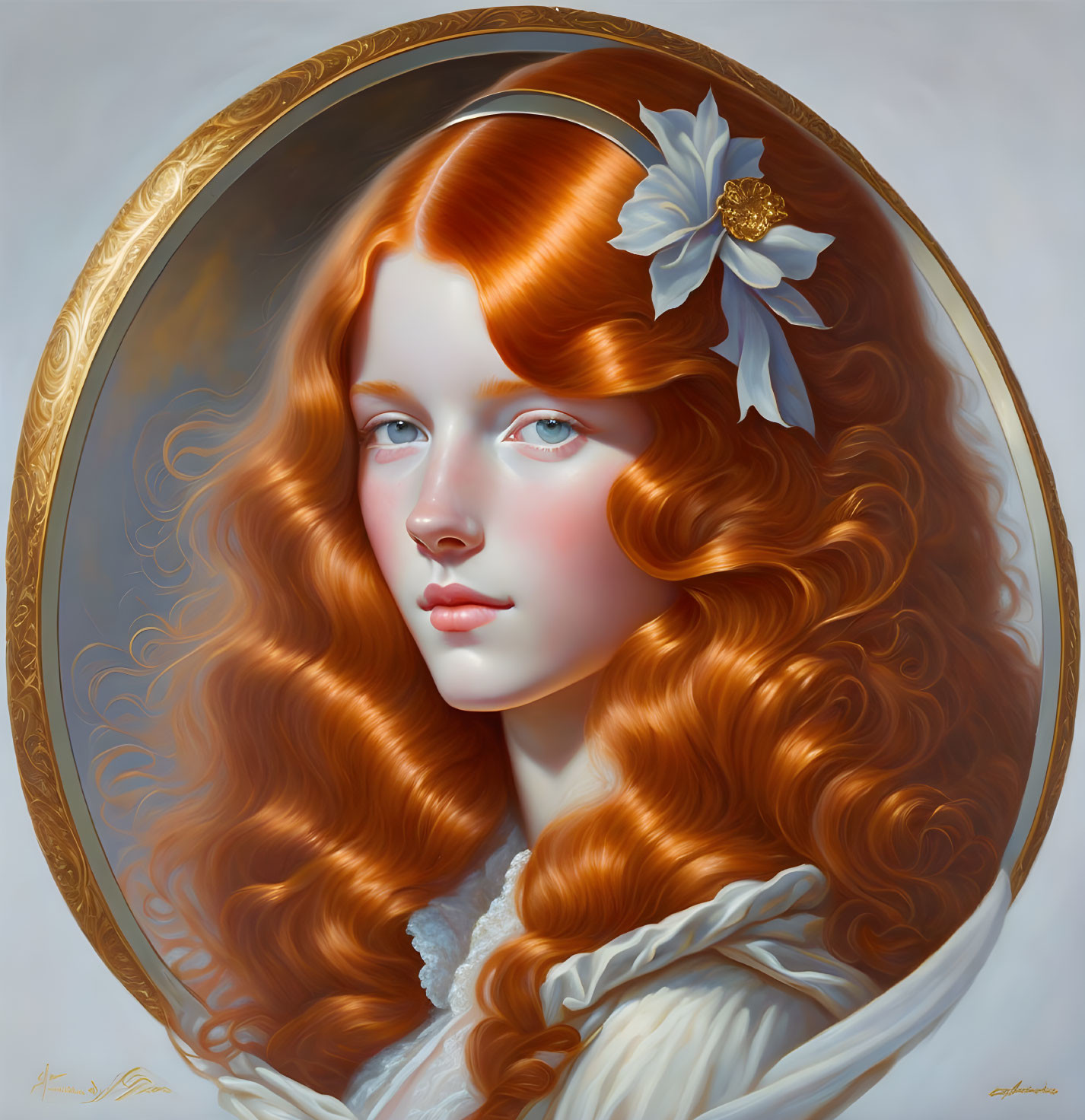 Portrait of a redhead