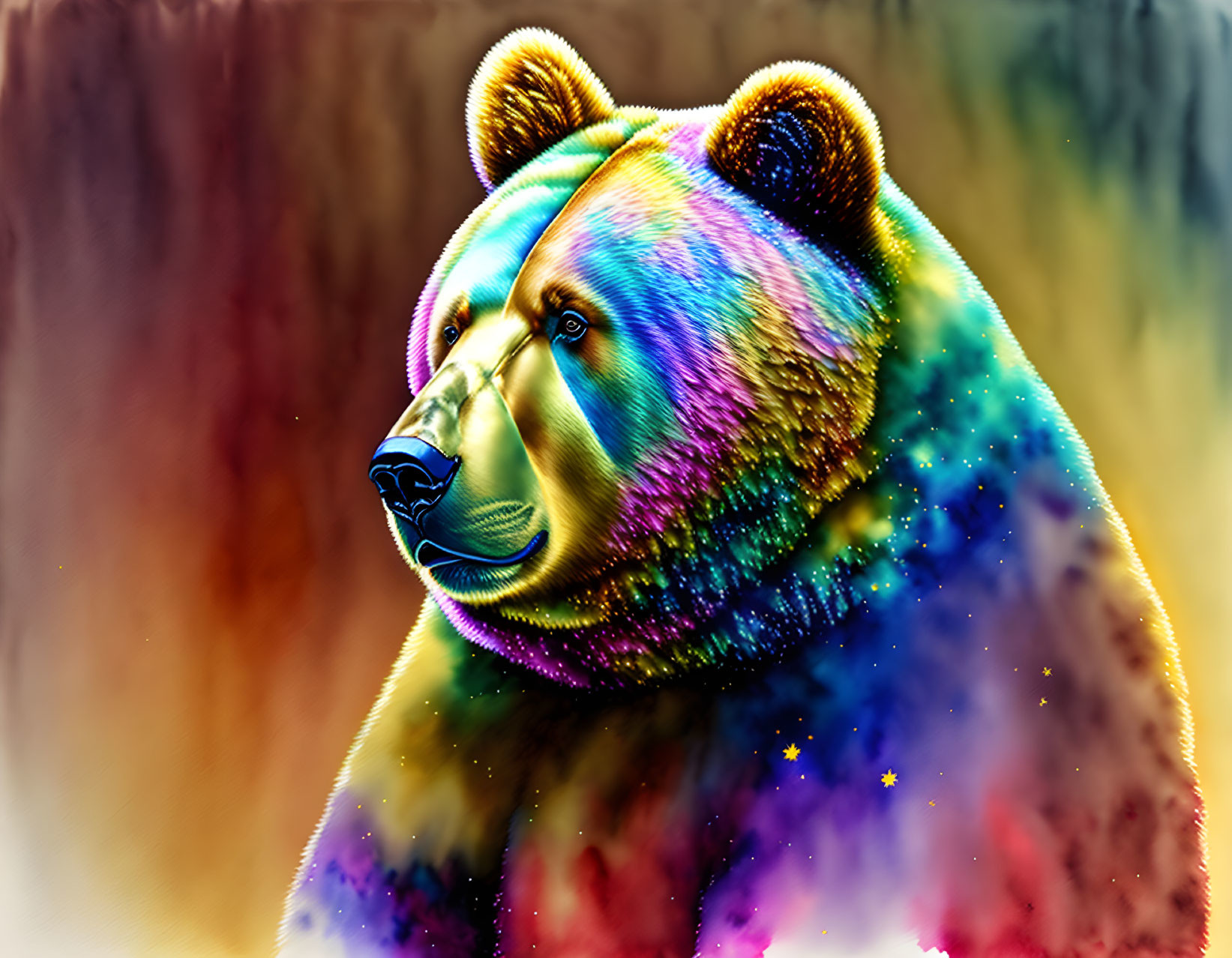 Water color bear
