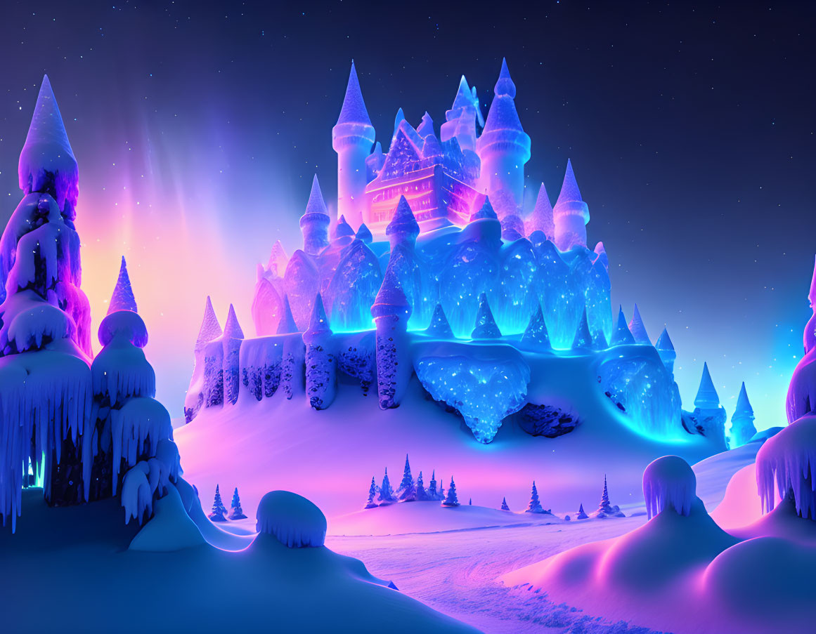 Majestic Frozen Castle