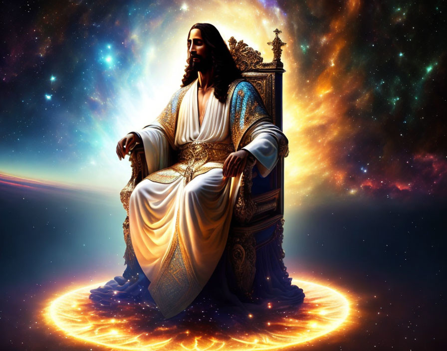 Jesus em Seu trono
