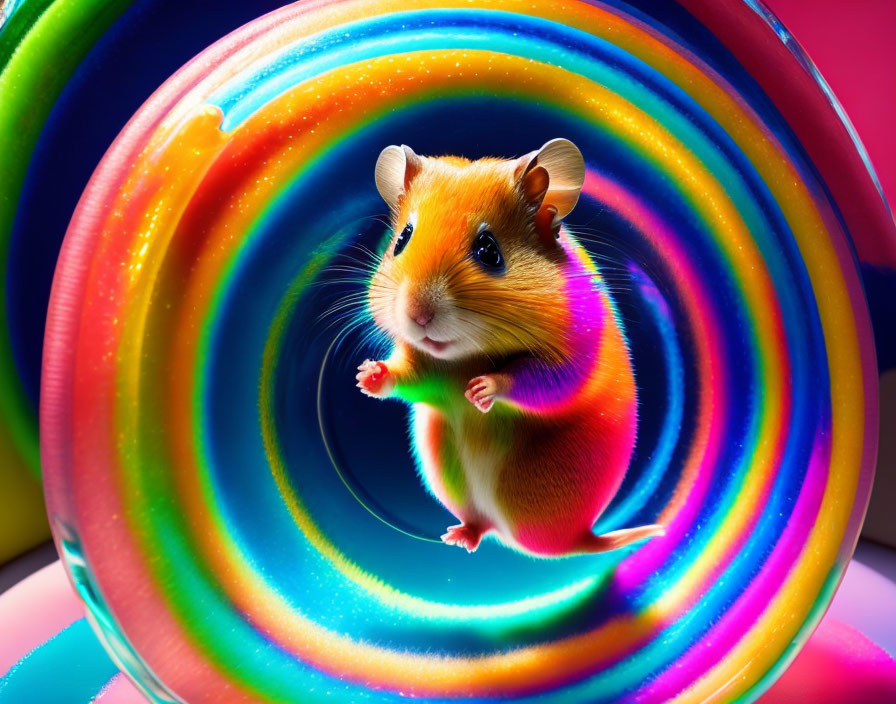 Rainbow hamster