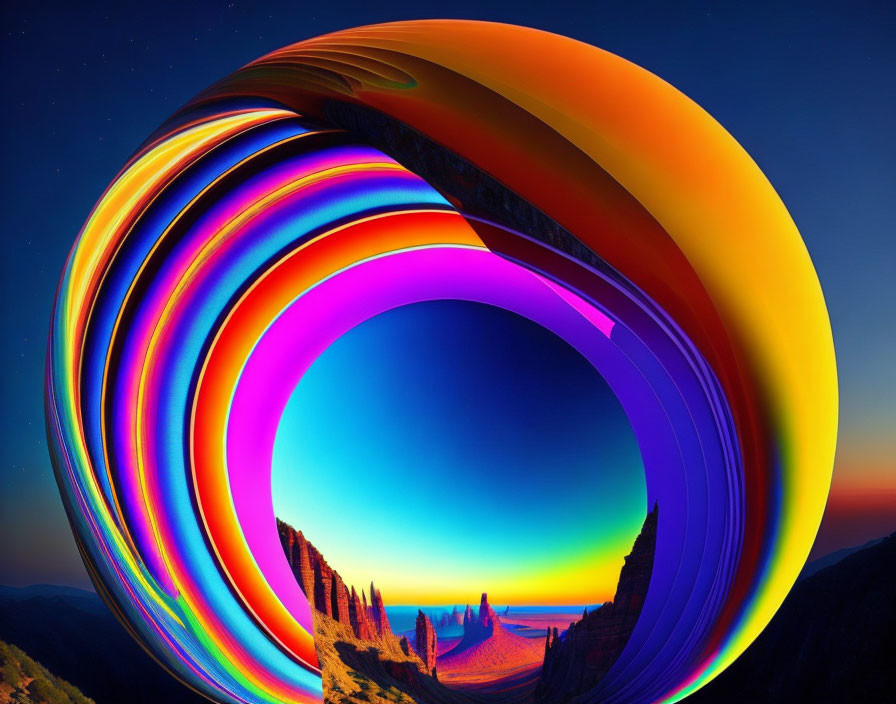 The rainbow ball of illusion 