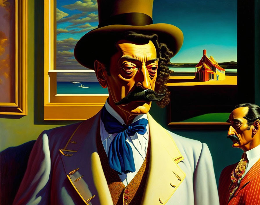 Salvador Dali visits Edward Hopper's house 