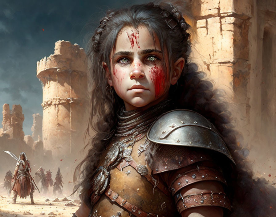 Female dwarf gladiator in the fighting pits