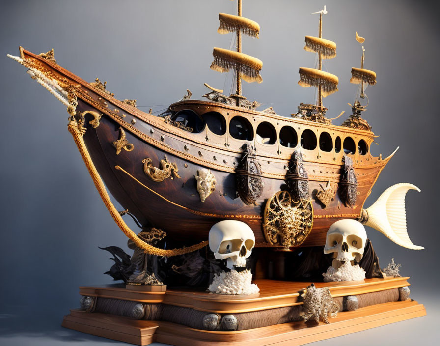 maquette de navire pirate