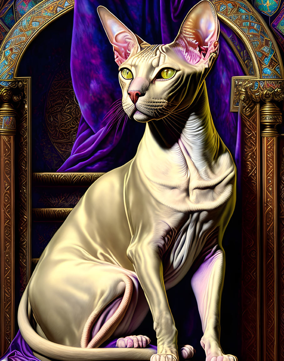The great Sphynx cat