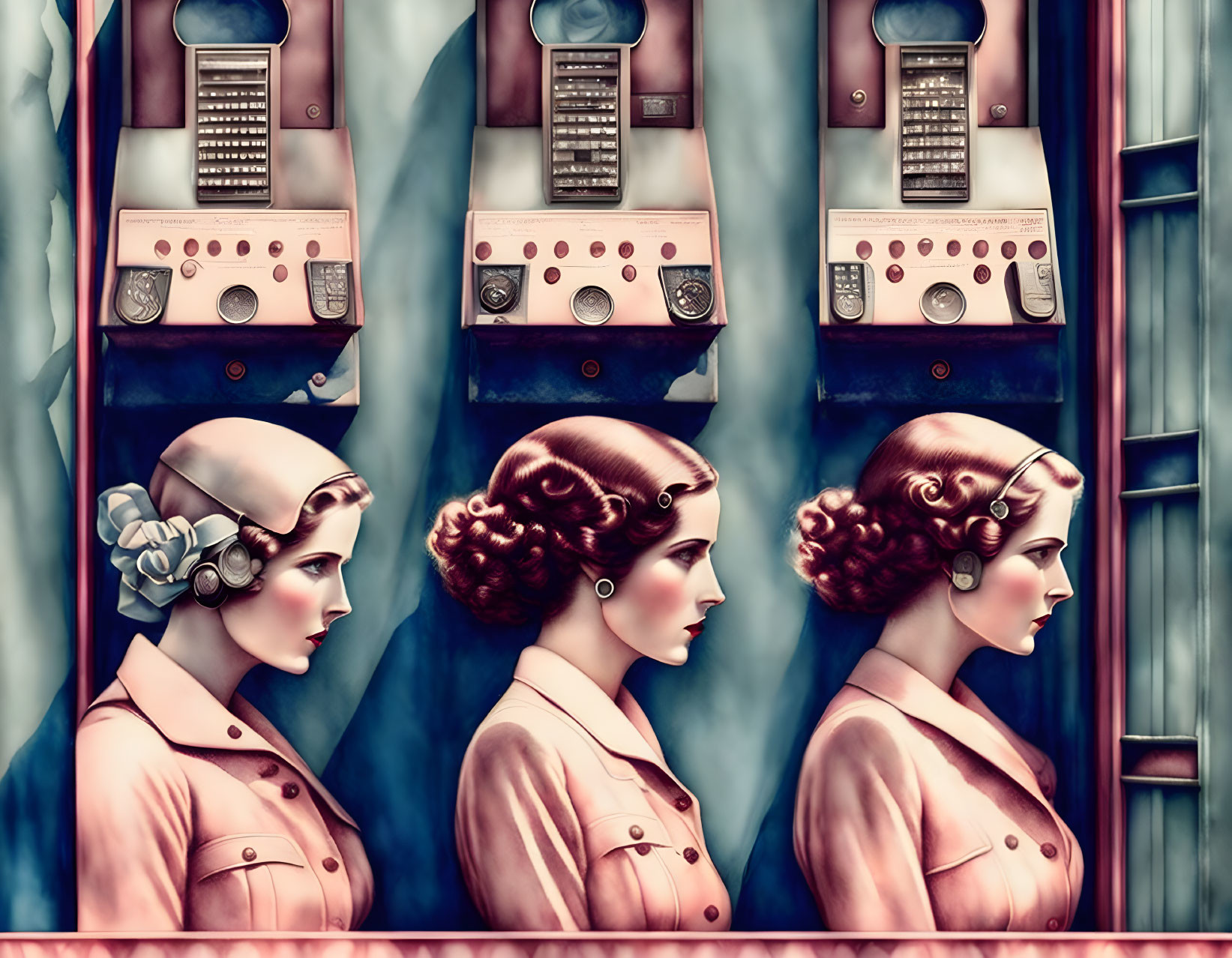 Women at the telephone exchange