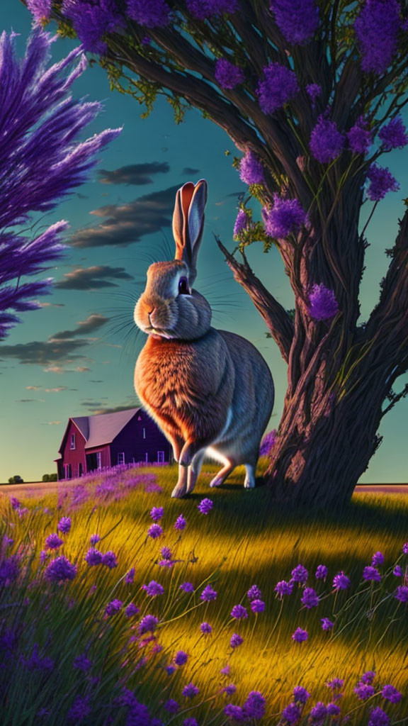 Bunny loves purple