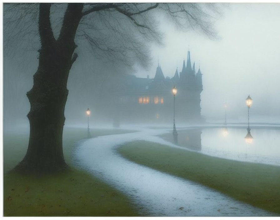 Palace in the mist