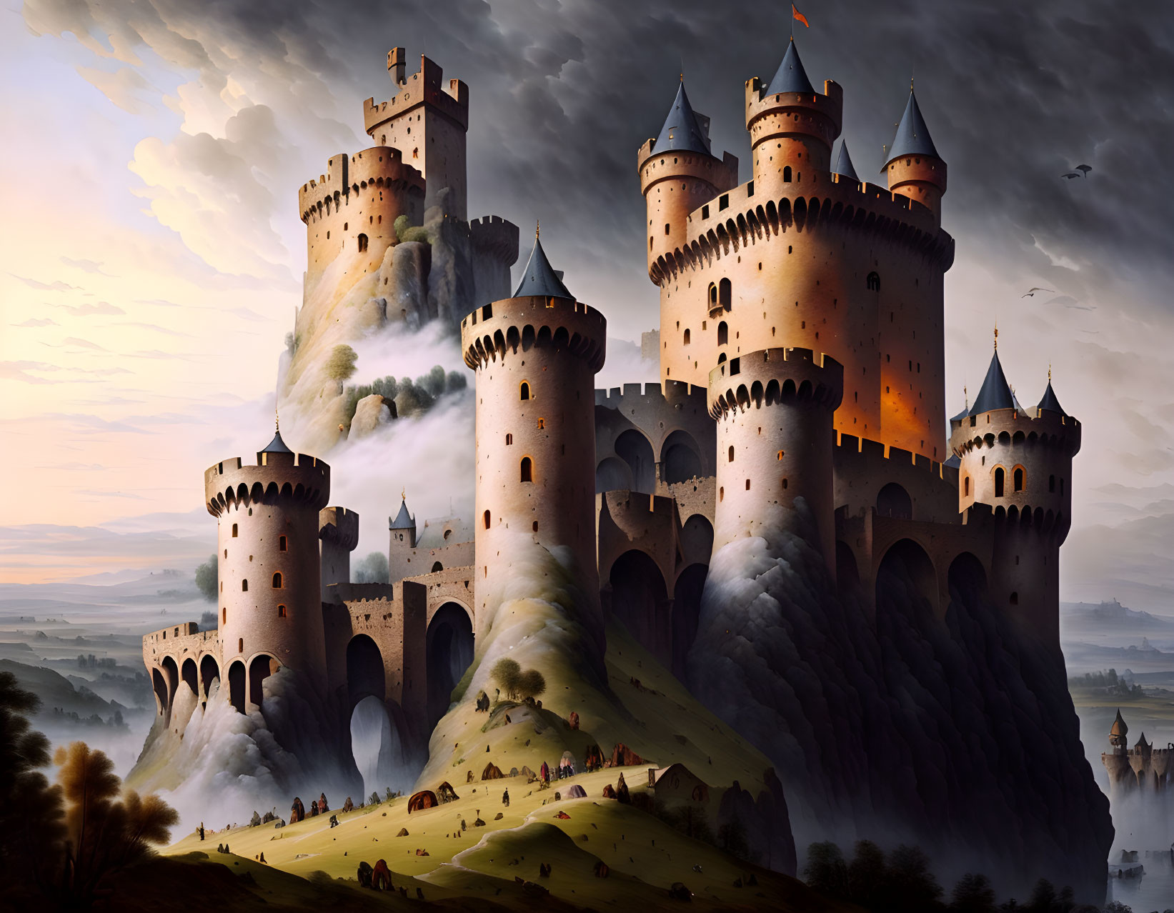 Magnific medieval Castle 