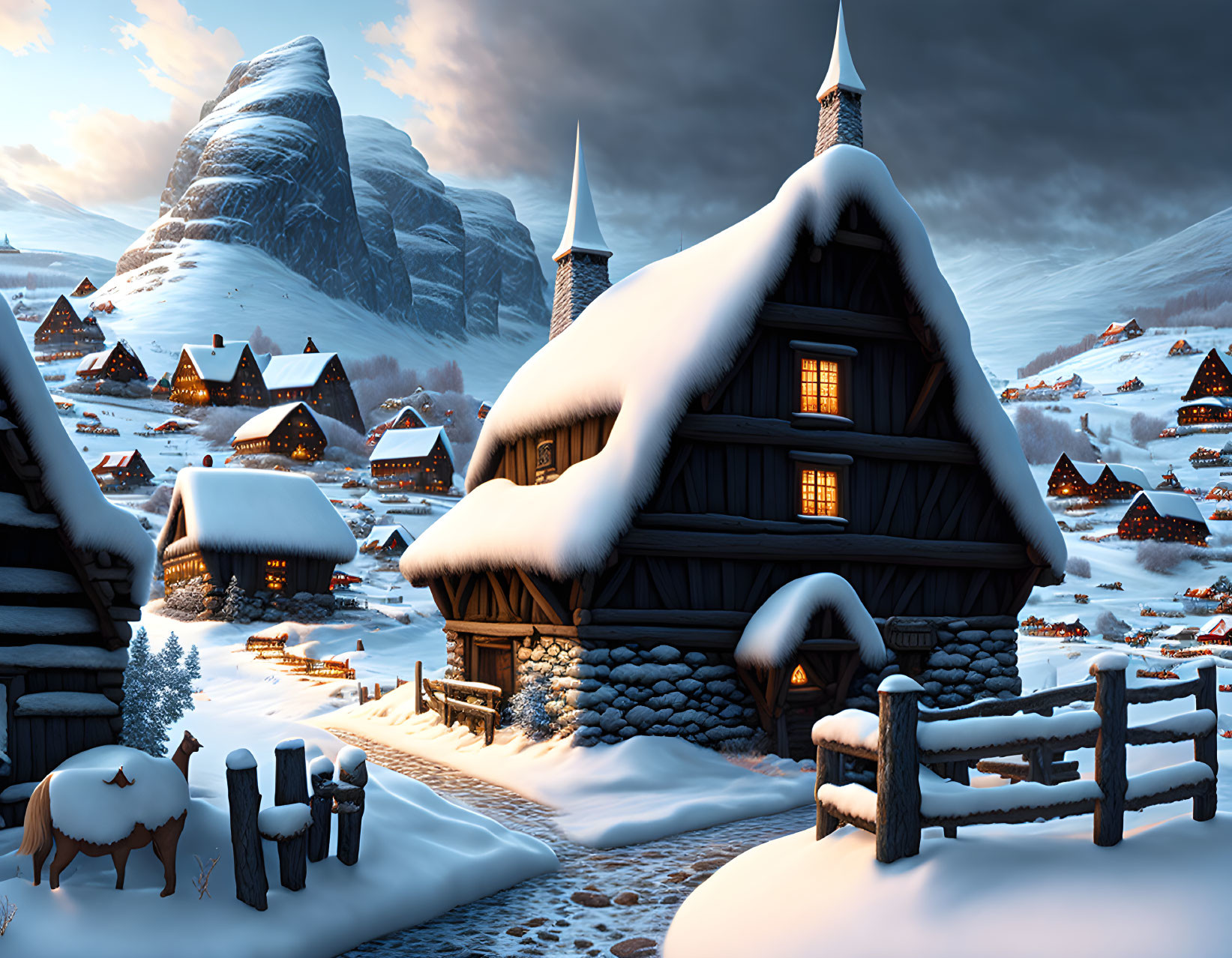 Norwegian village 