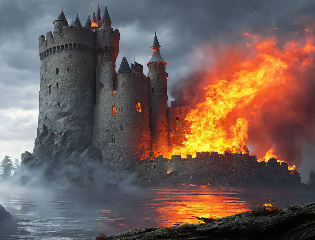 Burning Castle
